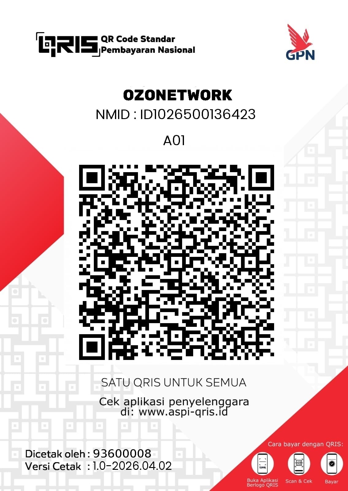 QRIS OZONETWORK